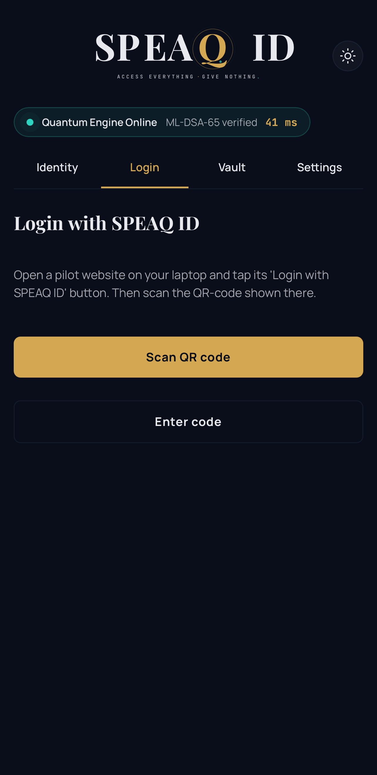 Sign in with one tap